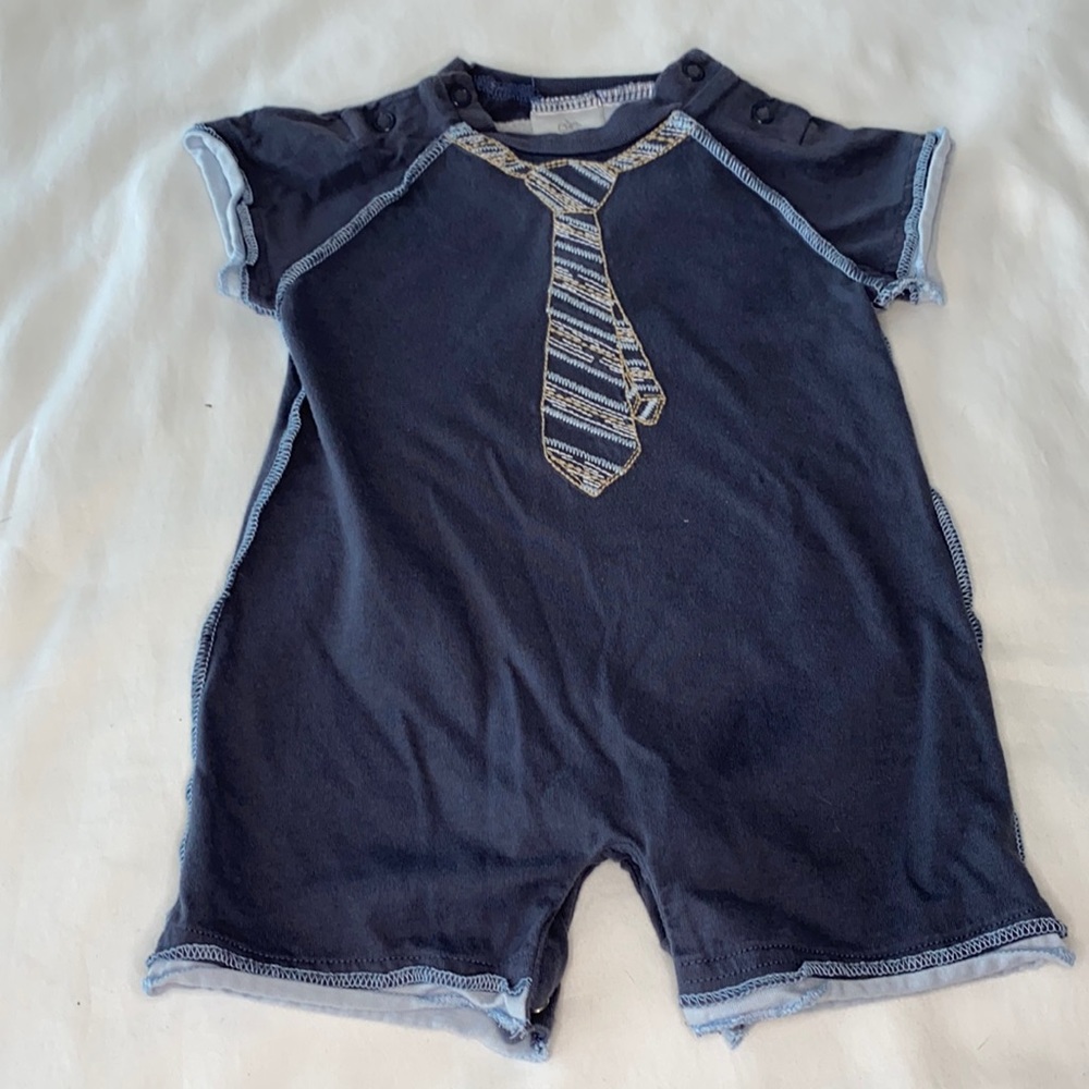 Fao little man 0-3 mos romper